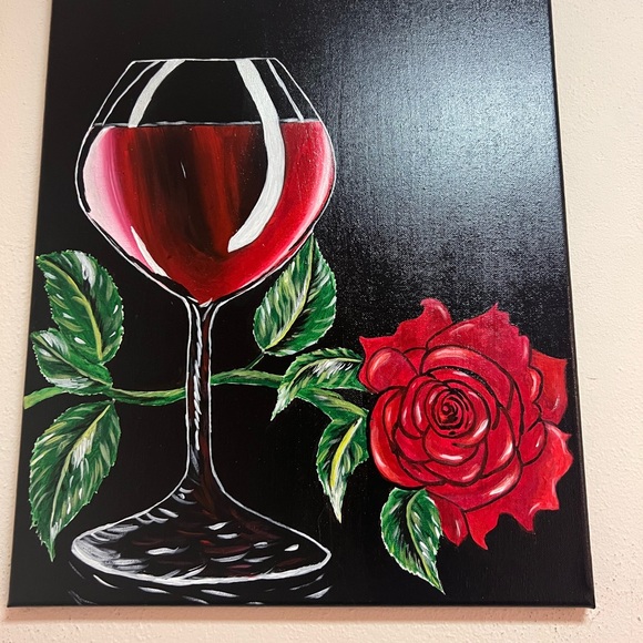 Painting Red champagne - Picture 2 of 3